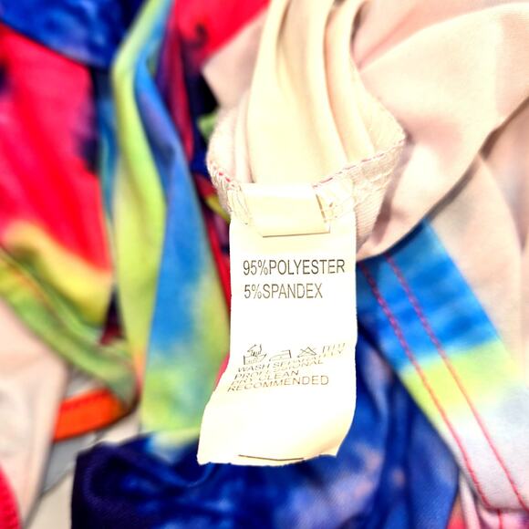 Women's XL Sleeveless Multicolor Maxi BOHO Sun Dress Miss Size 16 18 Extra Large - Picture 6 of 7